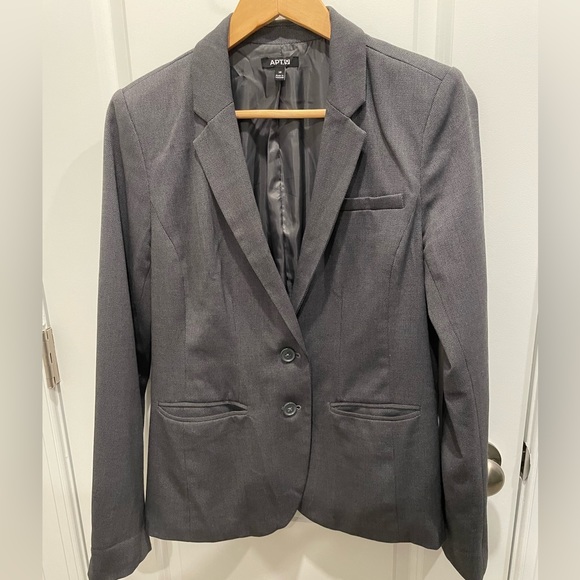 Apt 9 Women’s Blazer in Dark Grey/Blue Size 10 - Picture 3 of 6